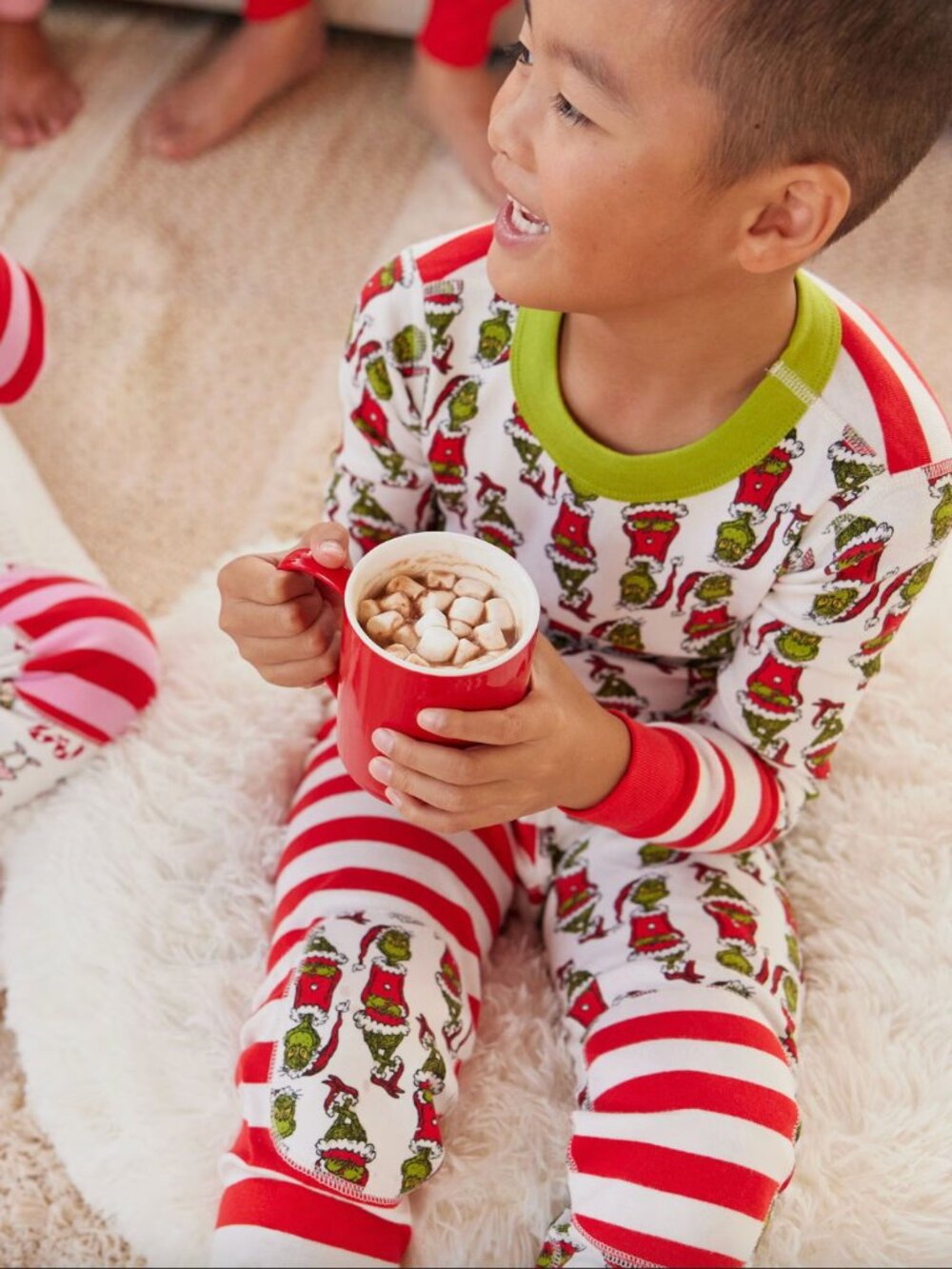 Hanna Andersson Dr. Seuss Grinch HannaJams™ Pajama Set Holiday Christmas 6-7 120